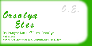 orsolya eles business card